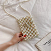Brand Hand-woven Pearl Bags Lady Beaded Shoulder Bag