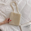 Brand Hand-woven Pearl Bags Lady Beaded Shoulder Bag