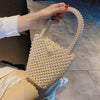 Brand Hand-woven Pearl Bags Lady Beaded Shoulder Bag