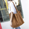 Large Size Canvas Handbag Simple Design Cotton Fabric
